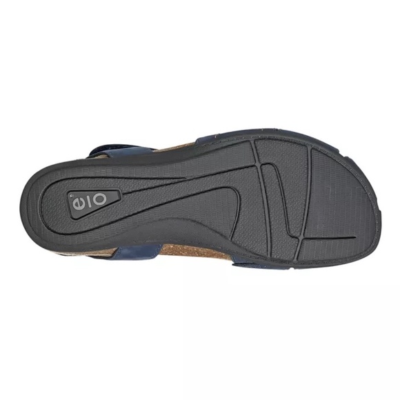 EARTH Origins Birdine Dark Blue Nubuck Leather Sandals Size 9M - Picture 5 of 5